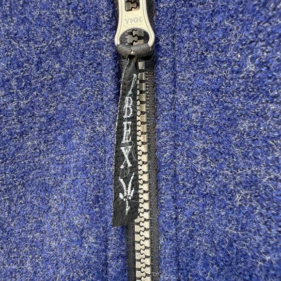 Ibex Jacket Men's M Blue Black 100% Wool Jacket Full Zip Made in USA EUC - Picture 9 of 13